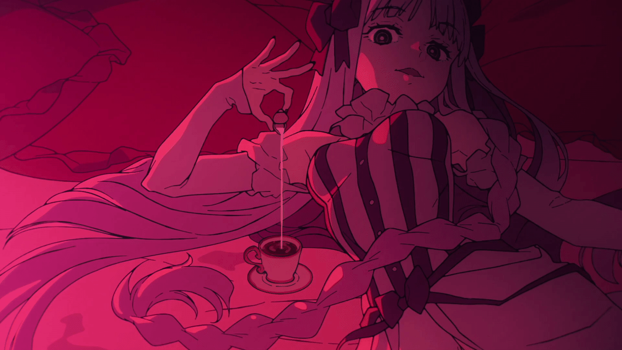 francesca, francesca prelati (fate), fate/strange fake, fate (series), animated, animated gif, commentary, english commentary, non-web source