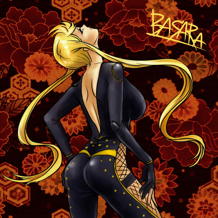 kasuga (sengoku basara), sengoku basara, tagme, 00s, blonde hair, bodysuit