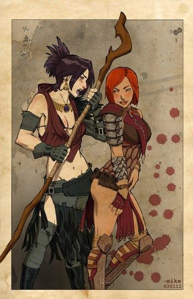 Rule34 – If it exists, there is porn of it / artist request, leliana, morrigan, morrigan (dragon age) / 536026