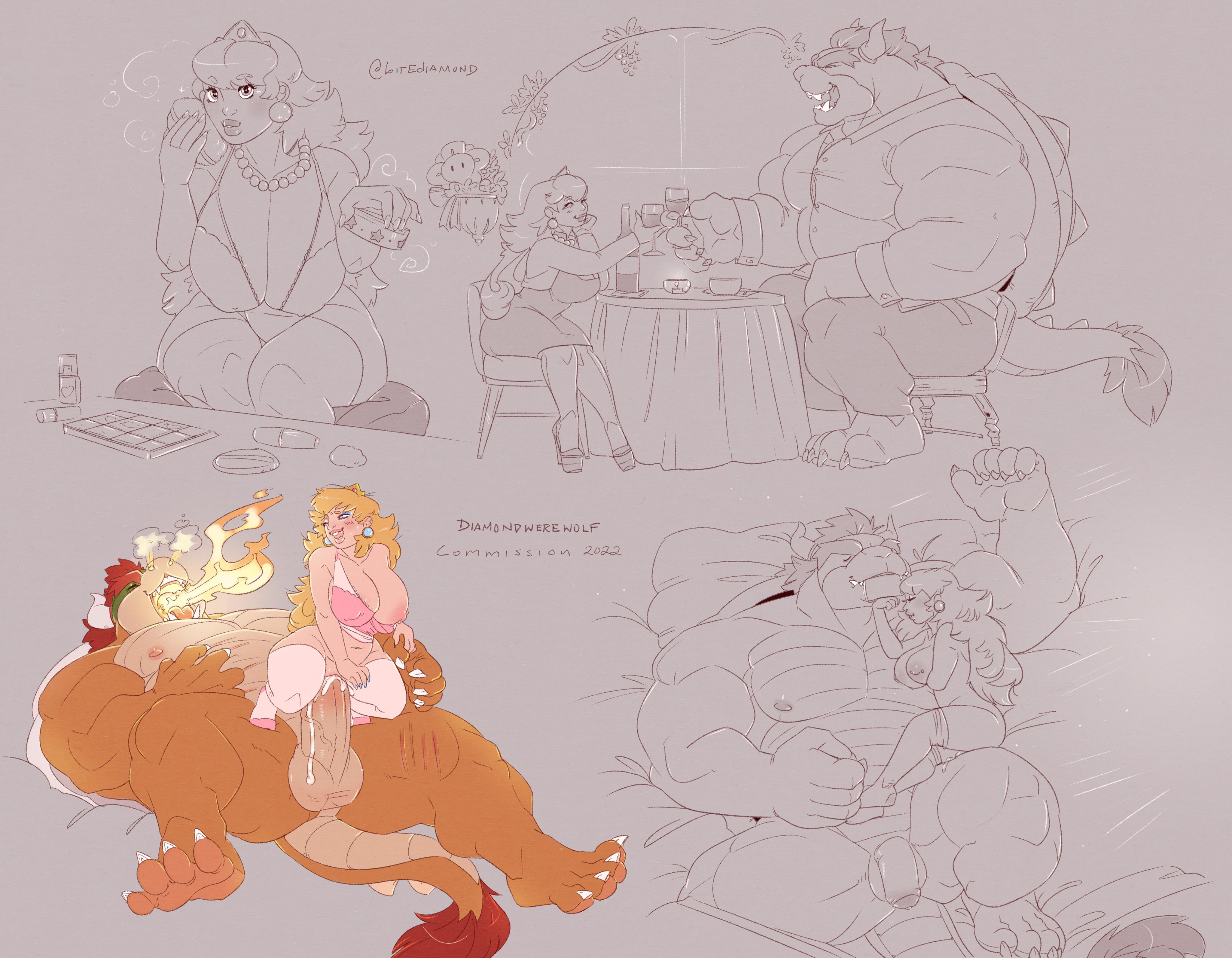 Rule34 – If it exists, there is porn of it / bowser, koopa, princess peach / 10381347