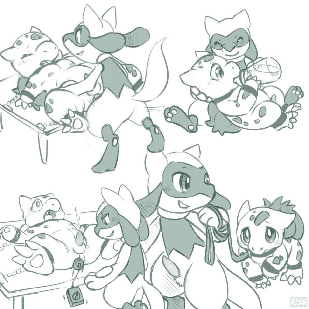 Rule34 – If it exists, there is porn of it / haychel, bulbasaur, riolu / 536705