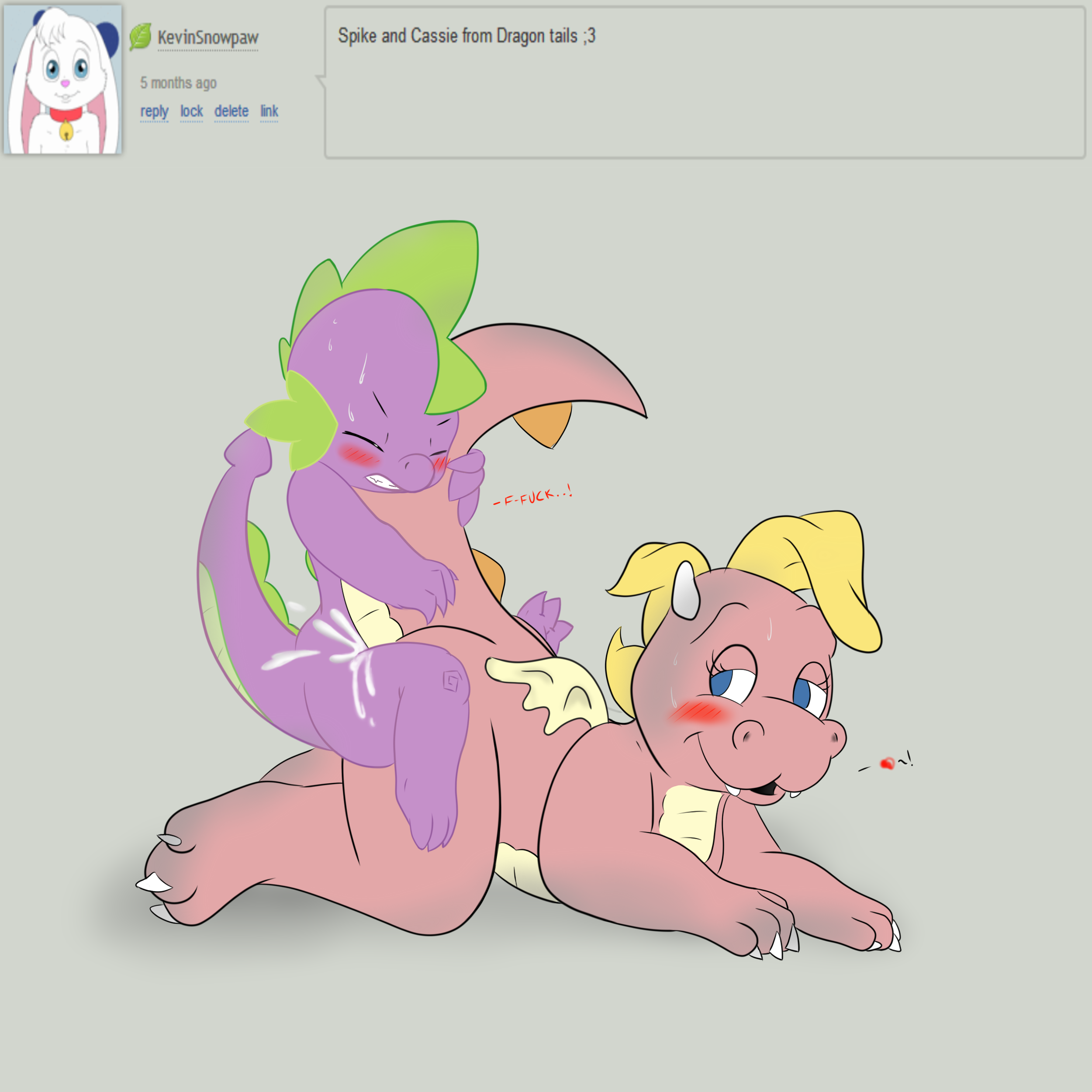 Rule34 – If it exists, there is porn of it / kumashi, cassie (dragon tales), spike (mlp) / 537708