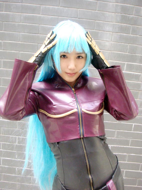 meiwai, kula diamond, snk, the king of fighters, photo (medium), airbrushed, chinese text, cosplay