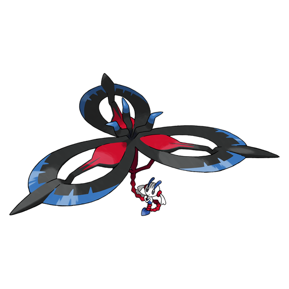 floette, floette (eternal), mega floette, nintendo, pokemon, pokemon legends: z-a, artist request, official art, second-party source, spoilers, black flower, closed mouth, flower, full body, gen 6 pokemon, mega pokemon, pokemon (creature), pokemon focus, solo, transparent background