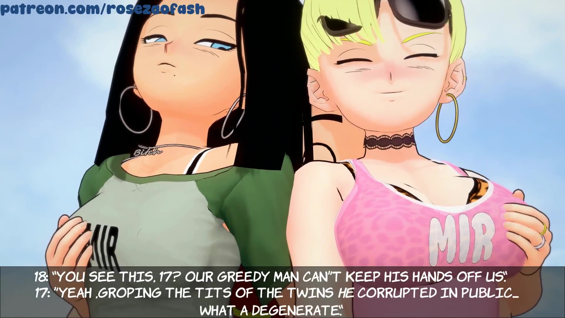 Rule34 – If it exists, there is porn of it / roseza, android 17, android 18, krillin / 10468420