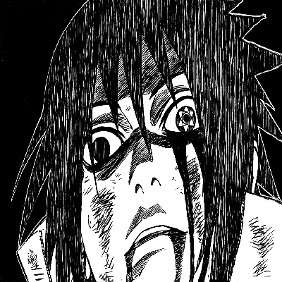 uchiha sasuke, naruto (classic), naruto (series), animated, animated gif, lowres, third-party edit, comic, sharingan, solo