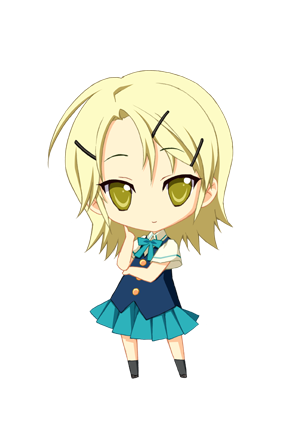 carnelian, takeda rachel, para-sol, lowres, black socks, chibi, full body, school uniform, short hair, socks, solo, transparent background