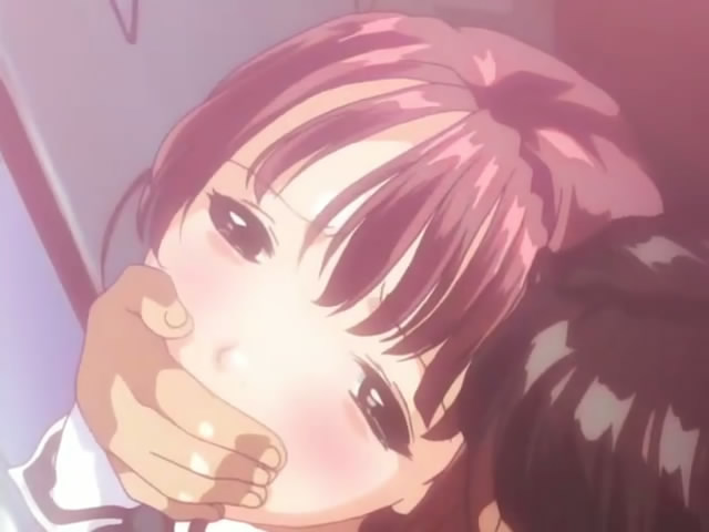 tagme, ambiguous restraints, bdsm, bound, covering own mouth, gag, gagged, hand gagged, hand over another's mouth, hand over mouth, restrained, school uniform