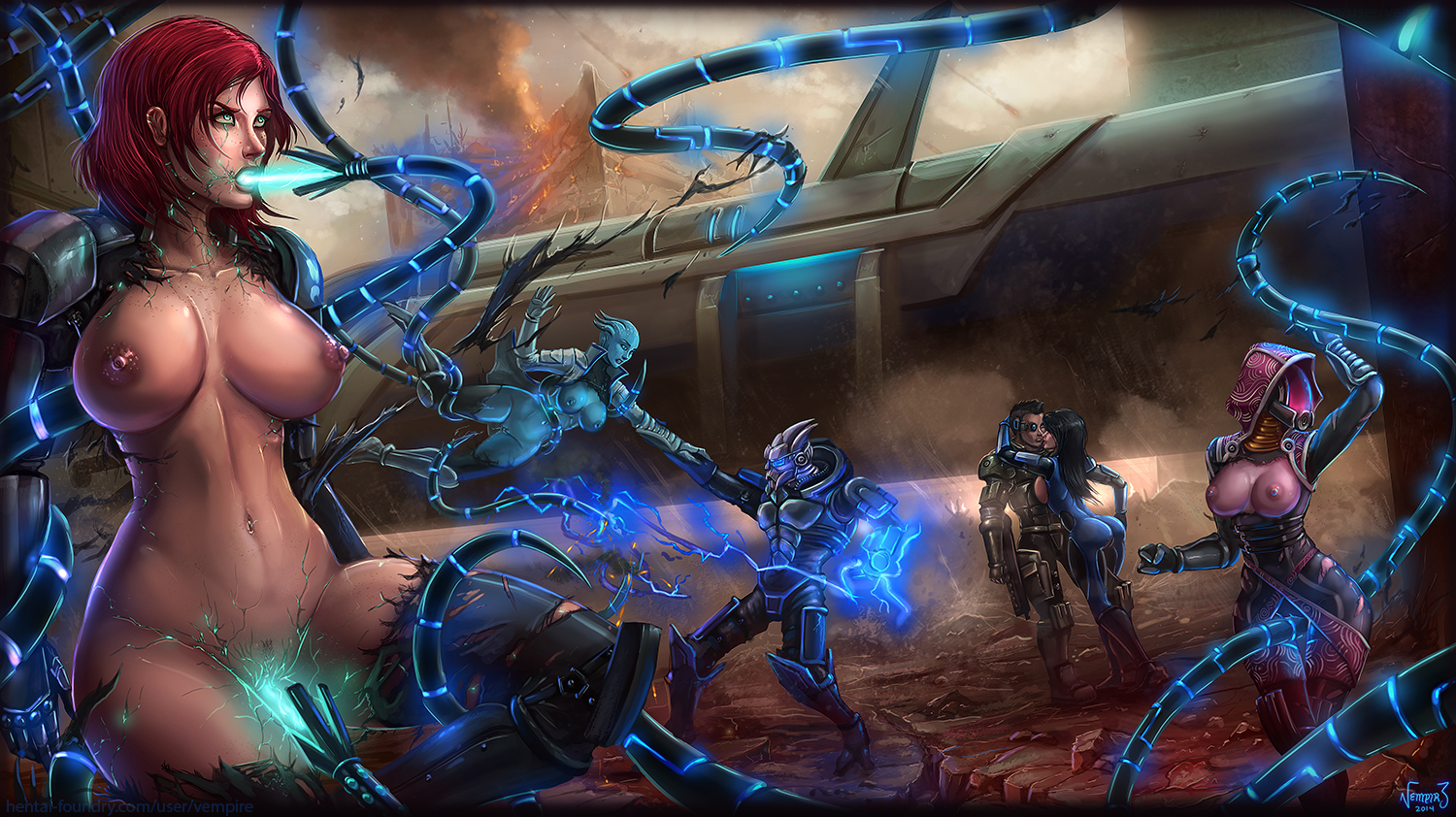 Rule34 – If it exists, there is porn of it / vempire, asari, ashley williams, commander shepard, femshep, garrus vakarian, james vega, liara t'soni, quarian, turian / 544481