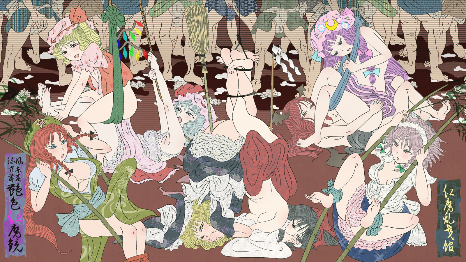 Rule34 – If it exists, there is porn of it / flandre scarlet, hong meiling, koakuma, patchouli knowledge, remilia scarlet / 10548405