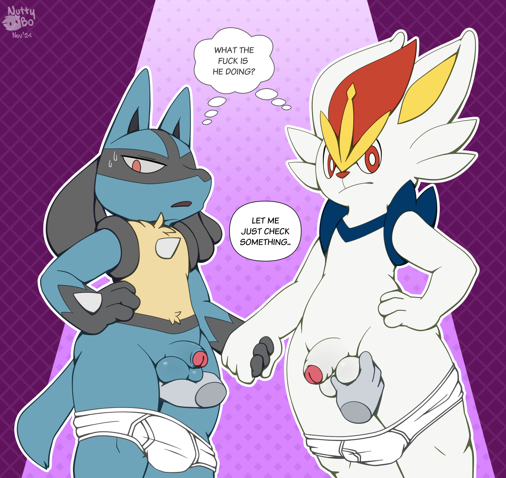 Rule34 – If it exists, there is porn of it / cinderace, lucario, pokemon (species) / 10578122