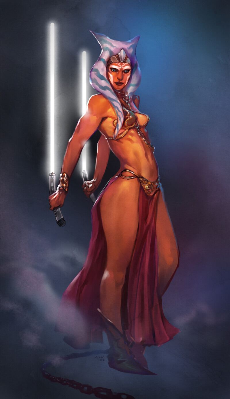 Rule34 – If it exists, there is porn of it / ahsoka tano, jedi, slave leia (cosplay) / 10594003