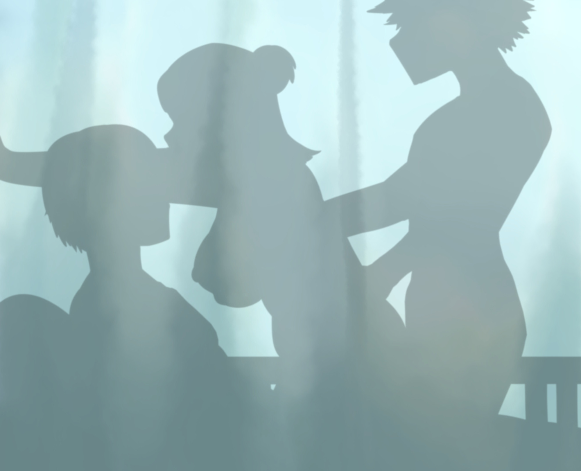 tropic turtle, bakugou katsuki, midoriya inko, todoroki shoto, boku no hero academia, highres, 1girl, 2boys, age difference, bed, breasts, curtains, group sex, hetero, hospital bed, hospital room, implied sex, indoors, mature female, mmf threesome, multiple boys, nipples, older female and younger male, silhouette, silhouette sex, threesome