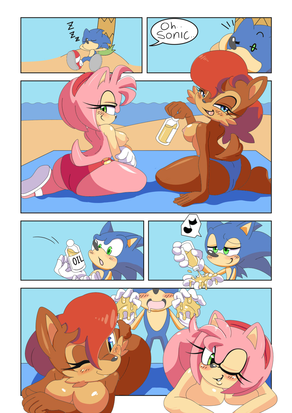 Rule34 – If it exists, there is porn of it / cloudz, michiyoshi, amy rose, sally acorn / 547962