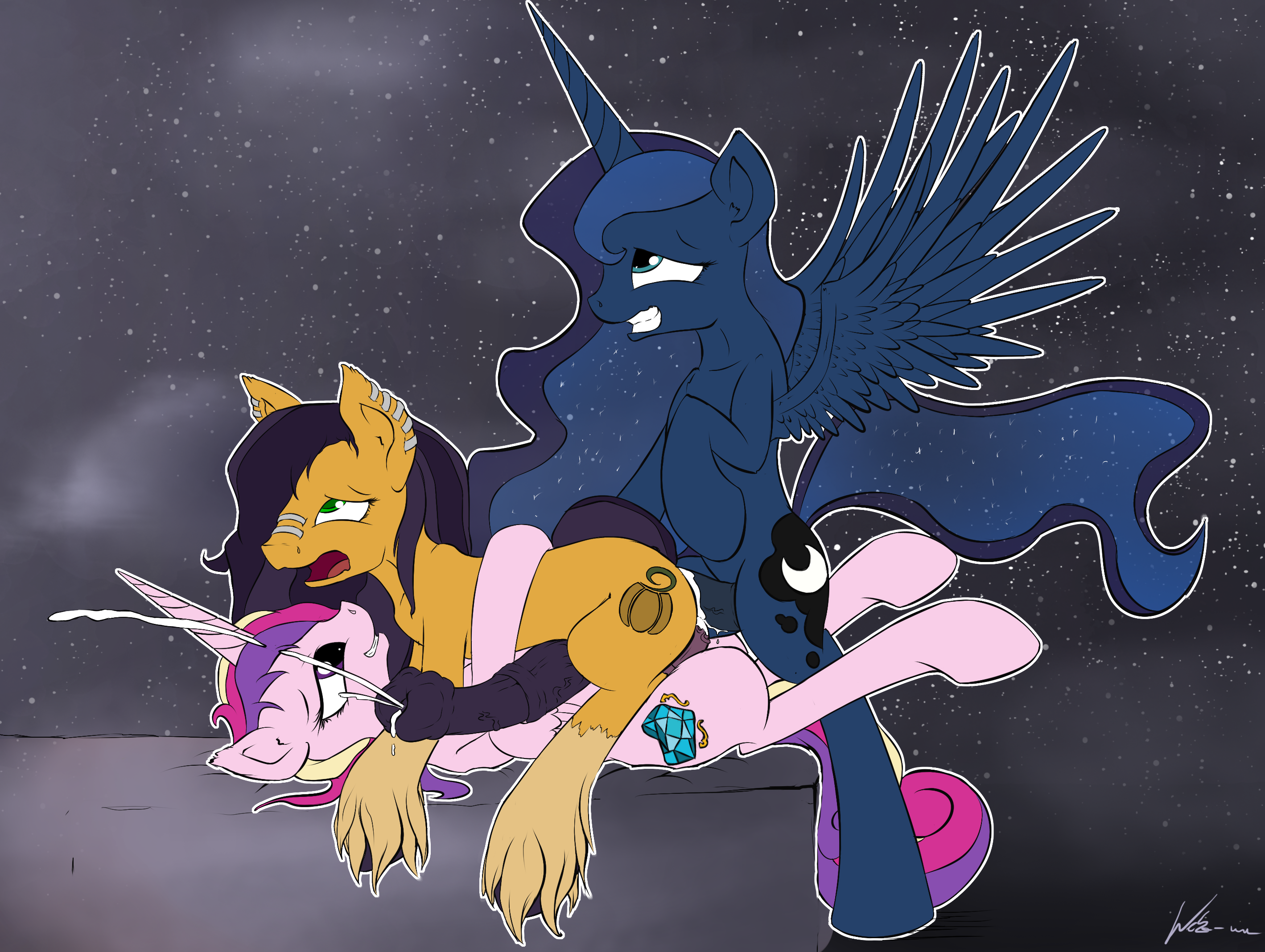 Rule34 – If it exists, there is porn of it / neko-me, original character, princess cadance (mlp), princess luna (mlp), pumpkin lily / 548170