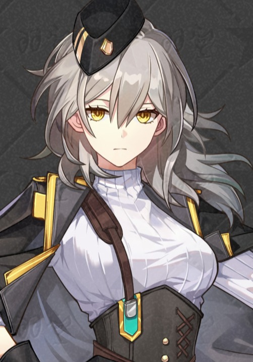 yingzi hu yu kong, stelle (honkai: star rail), trailblazer (honkai: star rail), honkai: star rail, honkai (series), chinese commentary, commentary request, 1girl, alternate costume, black gloves, black jacket, breasts, closed mouth, gloves, grey hair, gun, hair between eyes, hat, jacket, jacket on shoulders, long hair, looking at viewer, medium breasts, shirt, solo, sweater, upper body, weapon, white shirt, yellow eyes