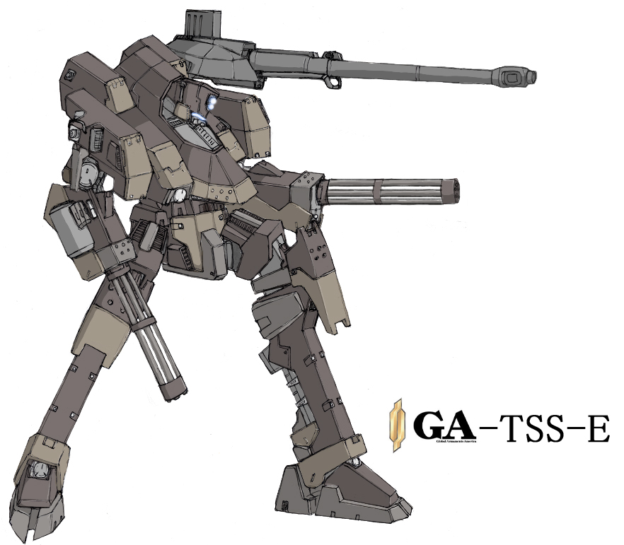 armored core, armored core: for answer, fromsoftware, cannon, dual wielding, gatling gun, grenade launcher, gun, holding, mecha, robot, weapon