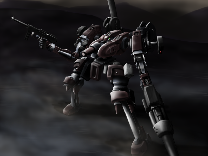 armored core, fromsoftware, cannon, gun, handgun, mecha, pistol, robot, weapon