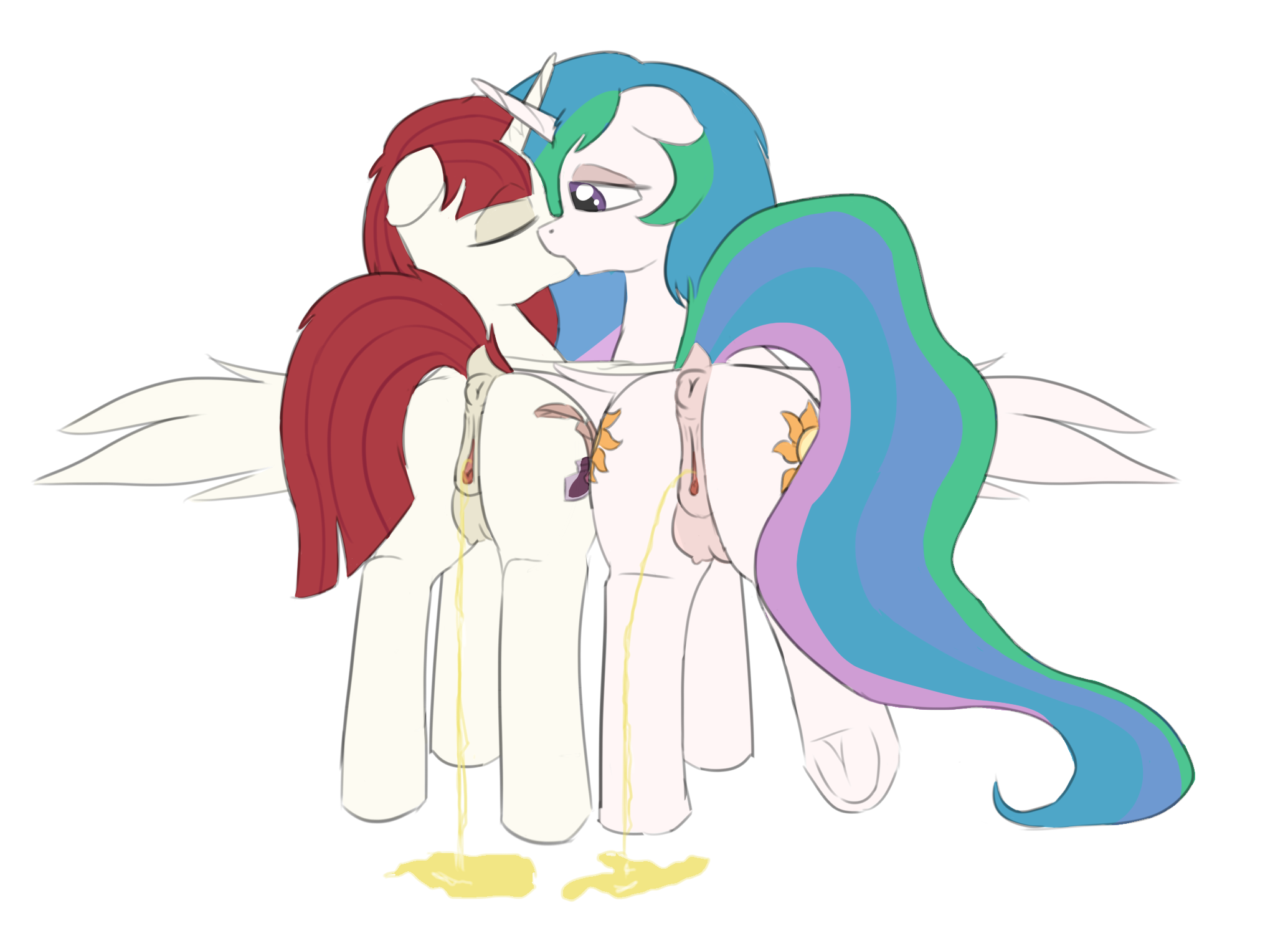 Rule34 – If it exists, there is porn of it / lauren faust (character), princess celestia (mlp) / 10672635