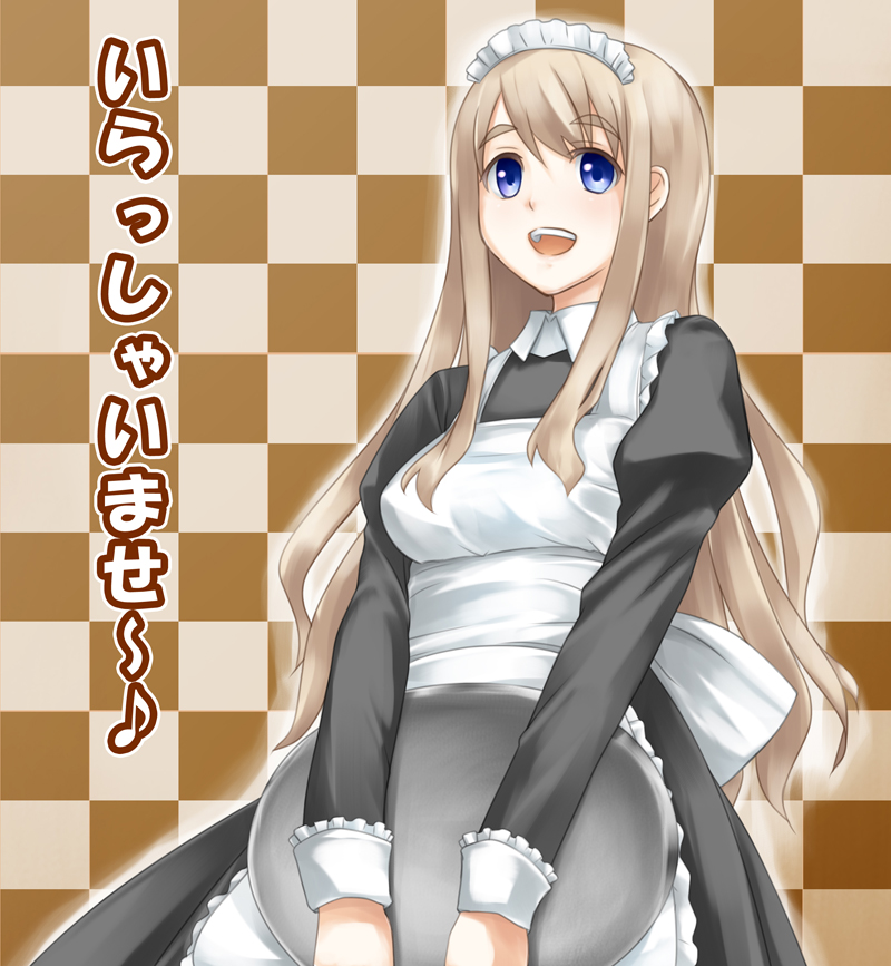 utou yoshio, kotobuki tsumugi, k-on!, 1girl, alternate costume, enmaided, female focus, maid, solo