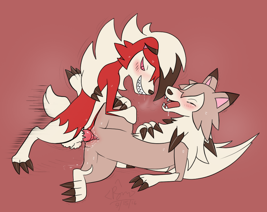 Rule34 – If it exists, there is porn of it / rymherdier, lycanroc, midday lycanroc, midnight lycanroc / 556624