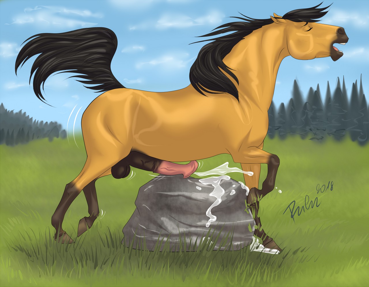 Rule34 – If it exists, there is porn of it / rufciu, spirit (cimarron) / 10744717