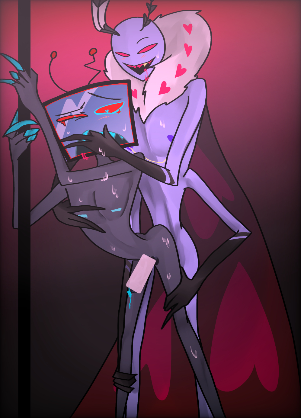 Rule34 – If it exists, there is porn of it / artist request, valentino (hazbin hotel), vox (hazbin hotel) / 10748872