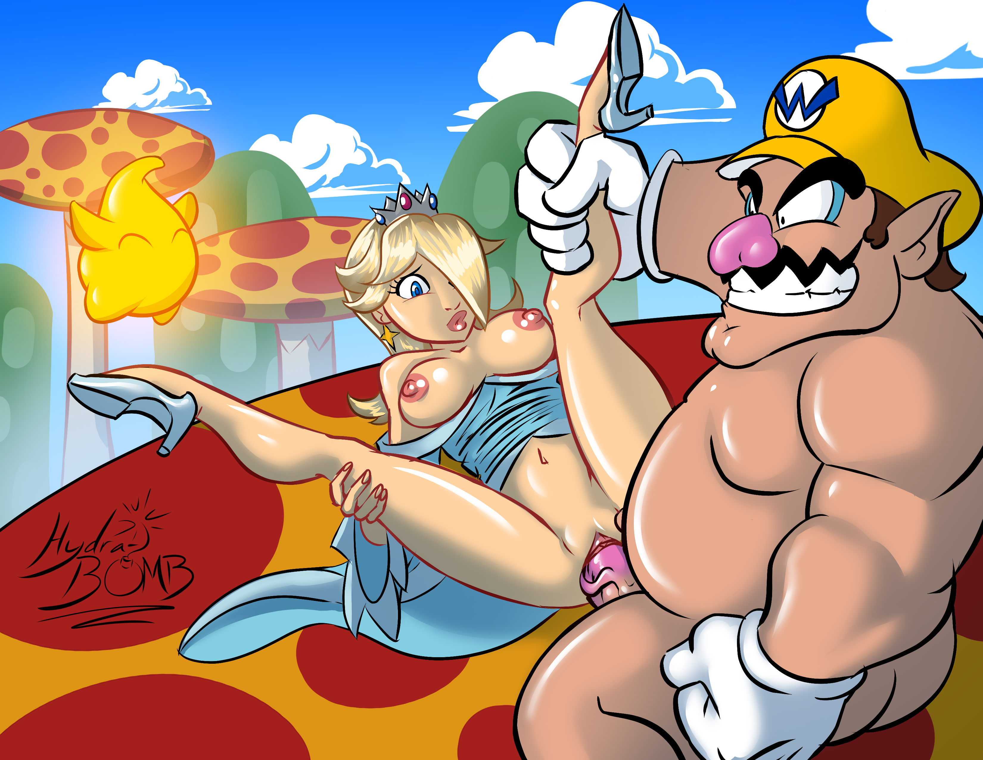 Rule34 – If it exists, there is porn of it / hydra-bomb, luma, princess rosalina, wario / 10768285