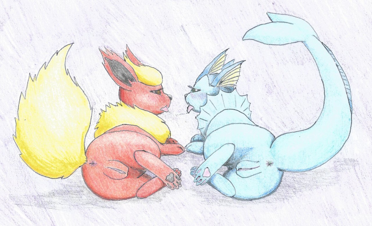 Rule34 – If it exists, there is porn of it / eeveelution, flareon, pokemon (species), vaporeon / 10772486