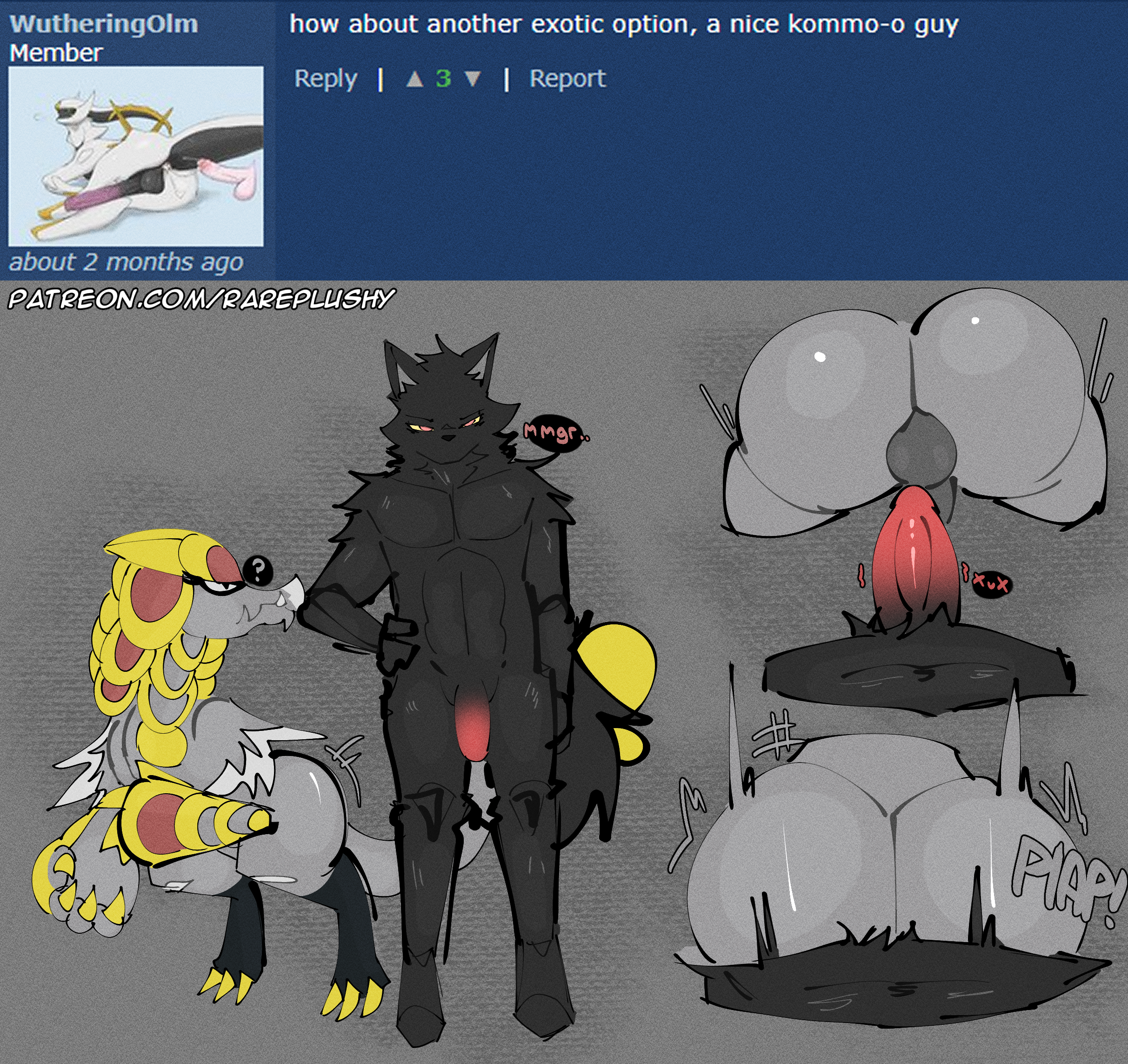 Rule34 – If it exists, there is porn of it / kommo-o, pokemon (species) / 10776885