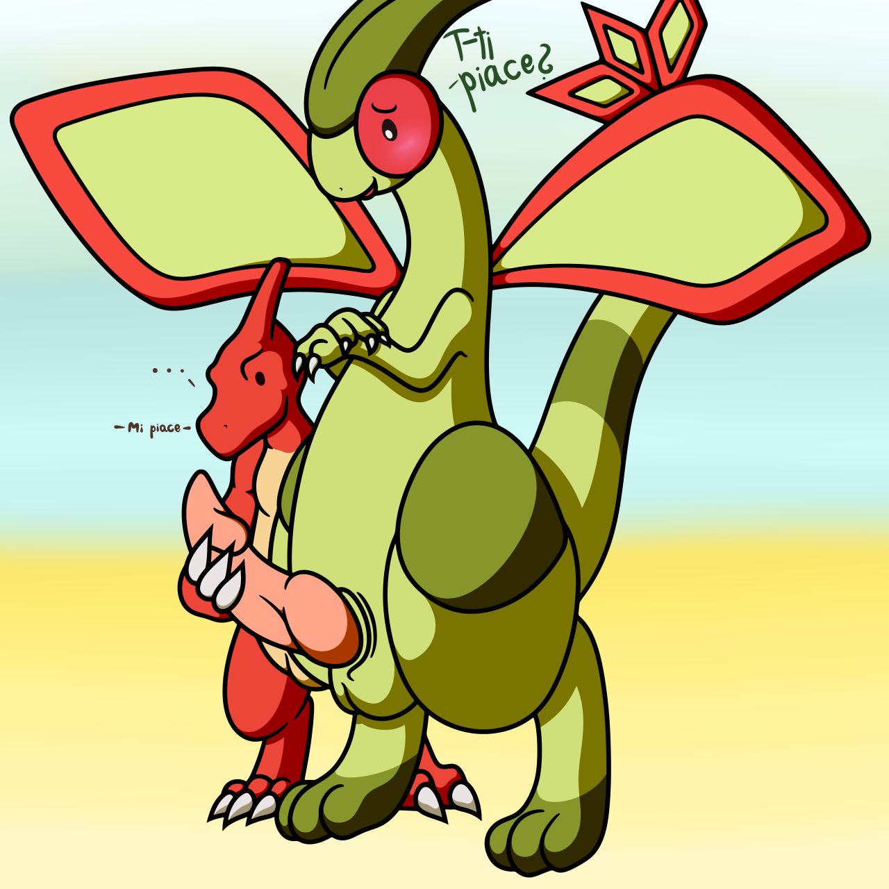 Rule34 – If it exists, there is porn of it / dreiker, flygon (artist), charmeleon, flygon / 559338