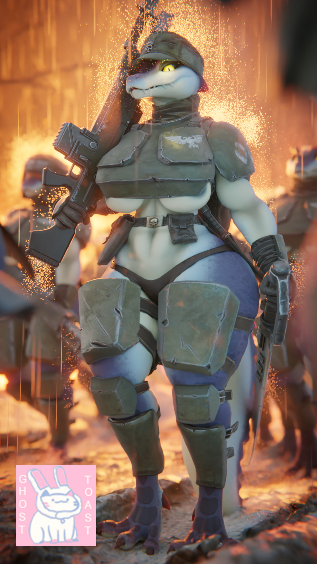 Rule34 – If it exists, there is porn of it / astra militarum, imperial guard, kroxigor / 10792811