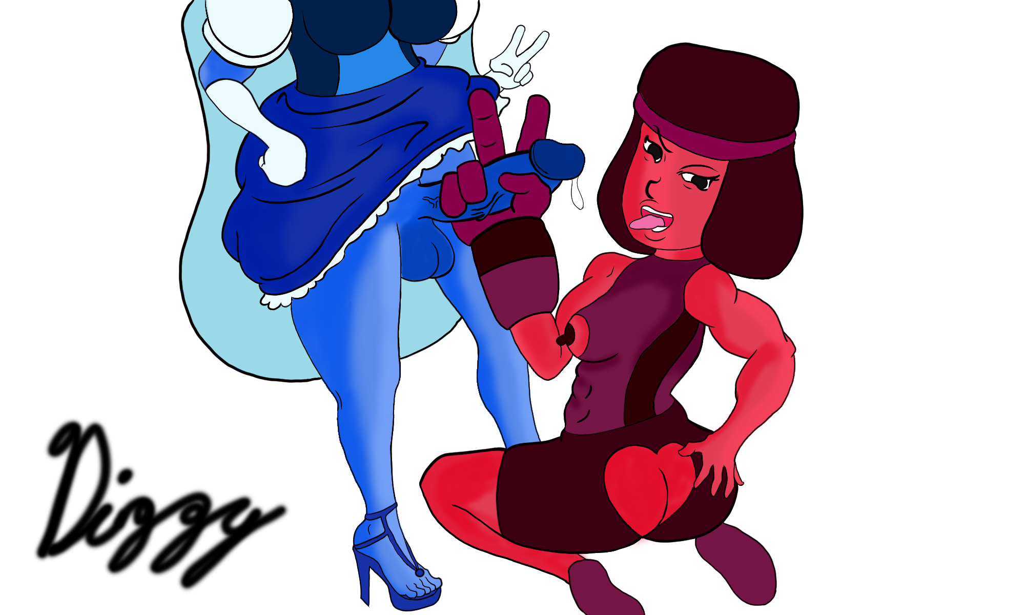 Rule34 – If it exists, there is porn of it / gem (species), ruby (steven universe), sapphire (steven universe) / 560644