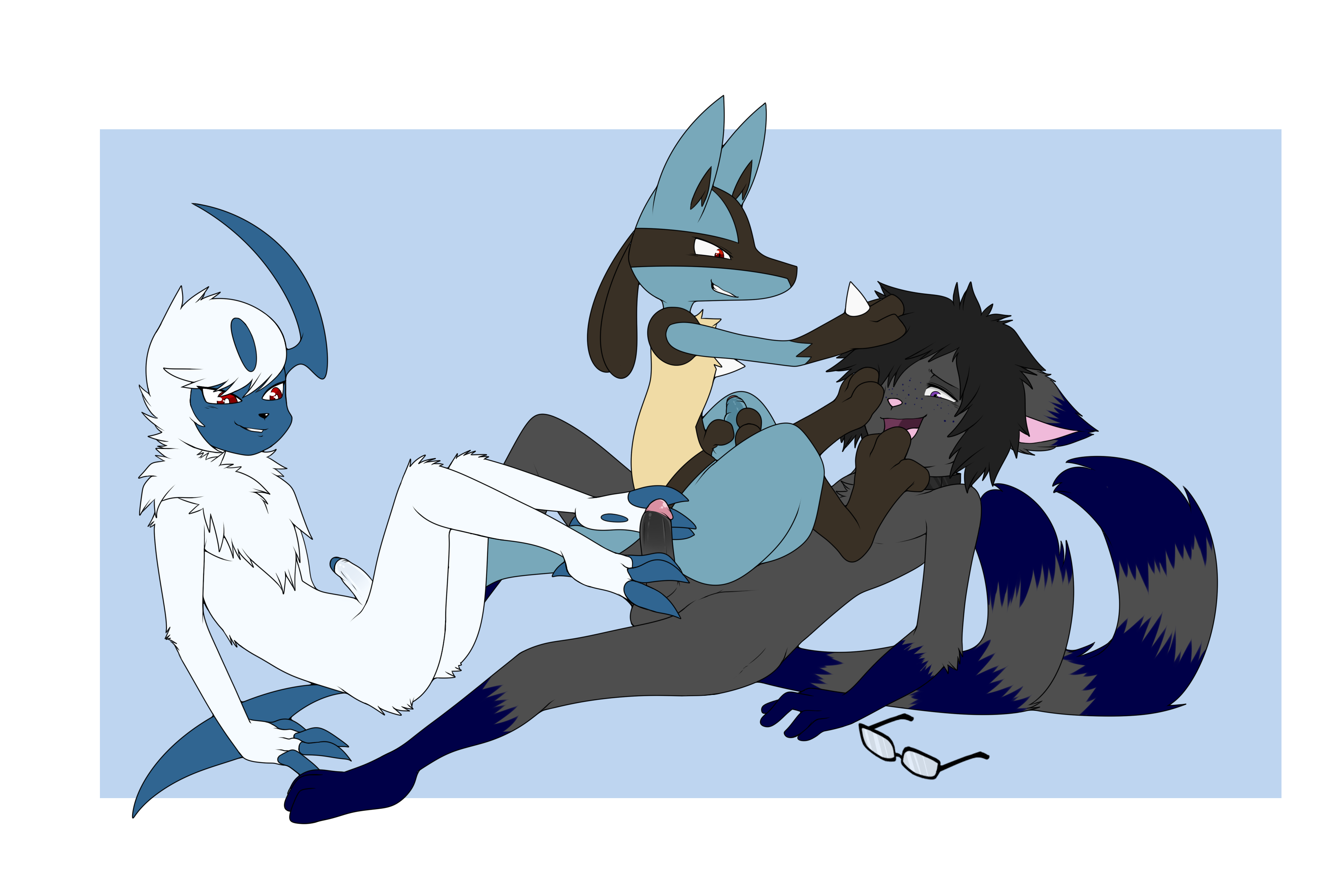 Rule34 – If it exists, there is porn of it / enookie, absol, lucario, original character / 562457