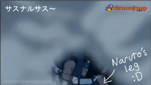 uchiha sasuke, uzumaki naruto, naruto (classic), naruto (series), screencap, animated, animated gif, lowres, sexually suggestive
