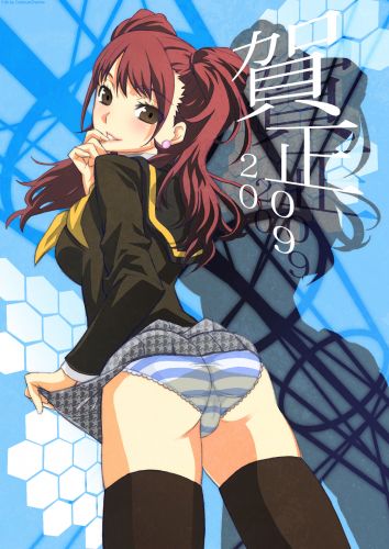 dubiouscharms, kujikawa rise, persona, persona 4, omorashi, lowres, peeing, peeing self, school uniform