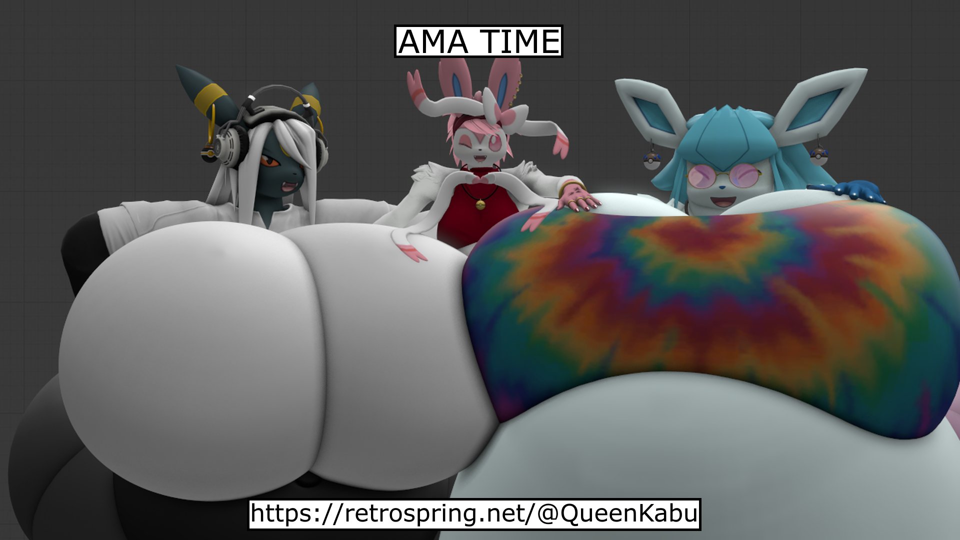 Rule34 – If it exists, there is porn of it / eeveelution, glaceon, oc, original character, pokemon (species), sylveon, umbreon / 10847023