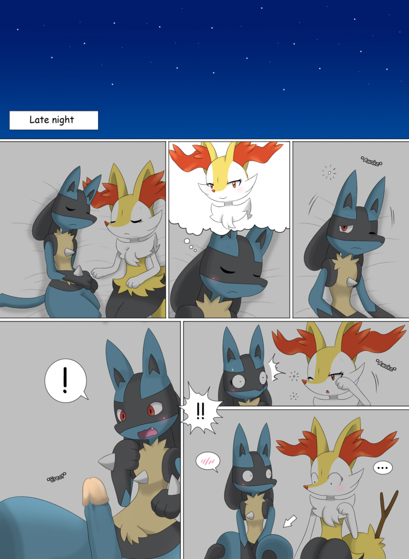 Rule34 – If it exists, there is porn of it / winick-lim, braixen, lucario / 563813