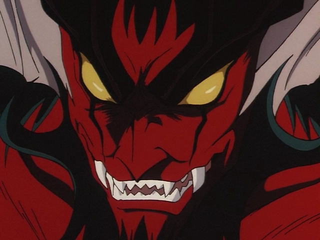 amon (devilman), amon: the apocalypse of devilman, devilman, anime screenshot, tagme, colored skin, demon, monster, red skin