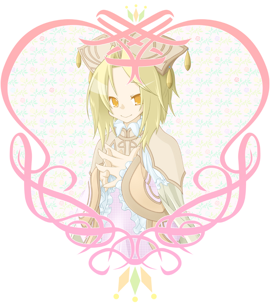 moccharera, hina aumakua, gensou suikoden, gensou suikoden tierkreis, blonde hair, headdress, yellow eyes