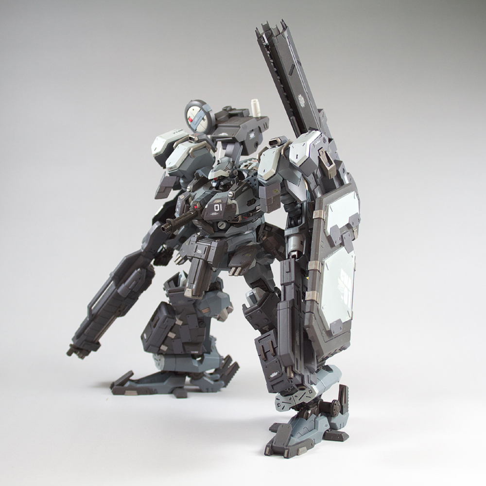 armored core, armored core 3, fromsoftware, gun, mecha, model, rail cannon, rifle, robot, rocket launcher, shield, weapon