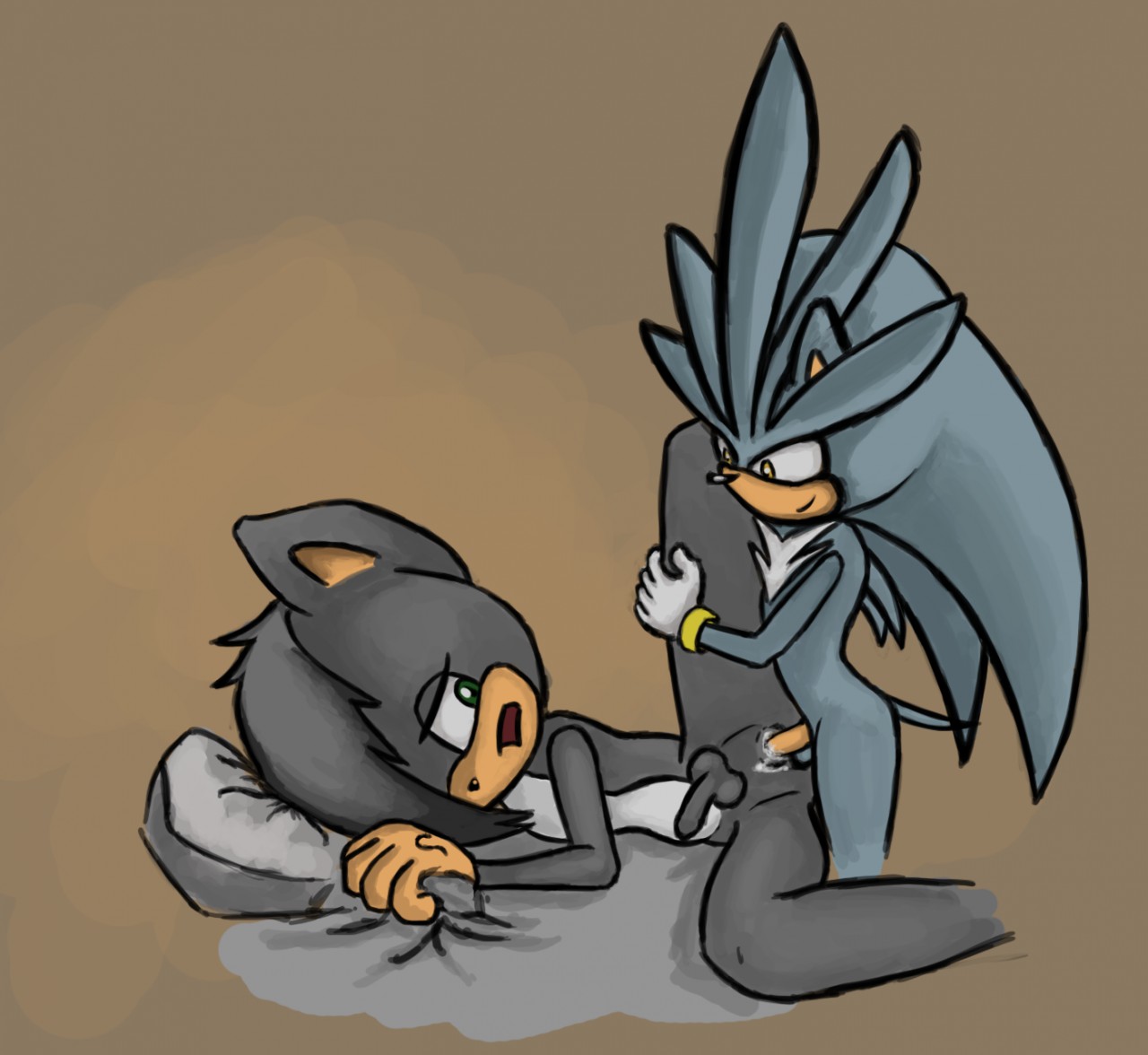 Rule34 – If it exists, there is porn of it / redgord (artist), brandon the wolf, original character, silver the hedgehog / 569464
