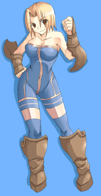 ment, monk (fft), final fantasy, final fantasy tactics, 1girl, breasts, female focus, full body, gloves, solo