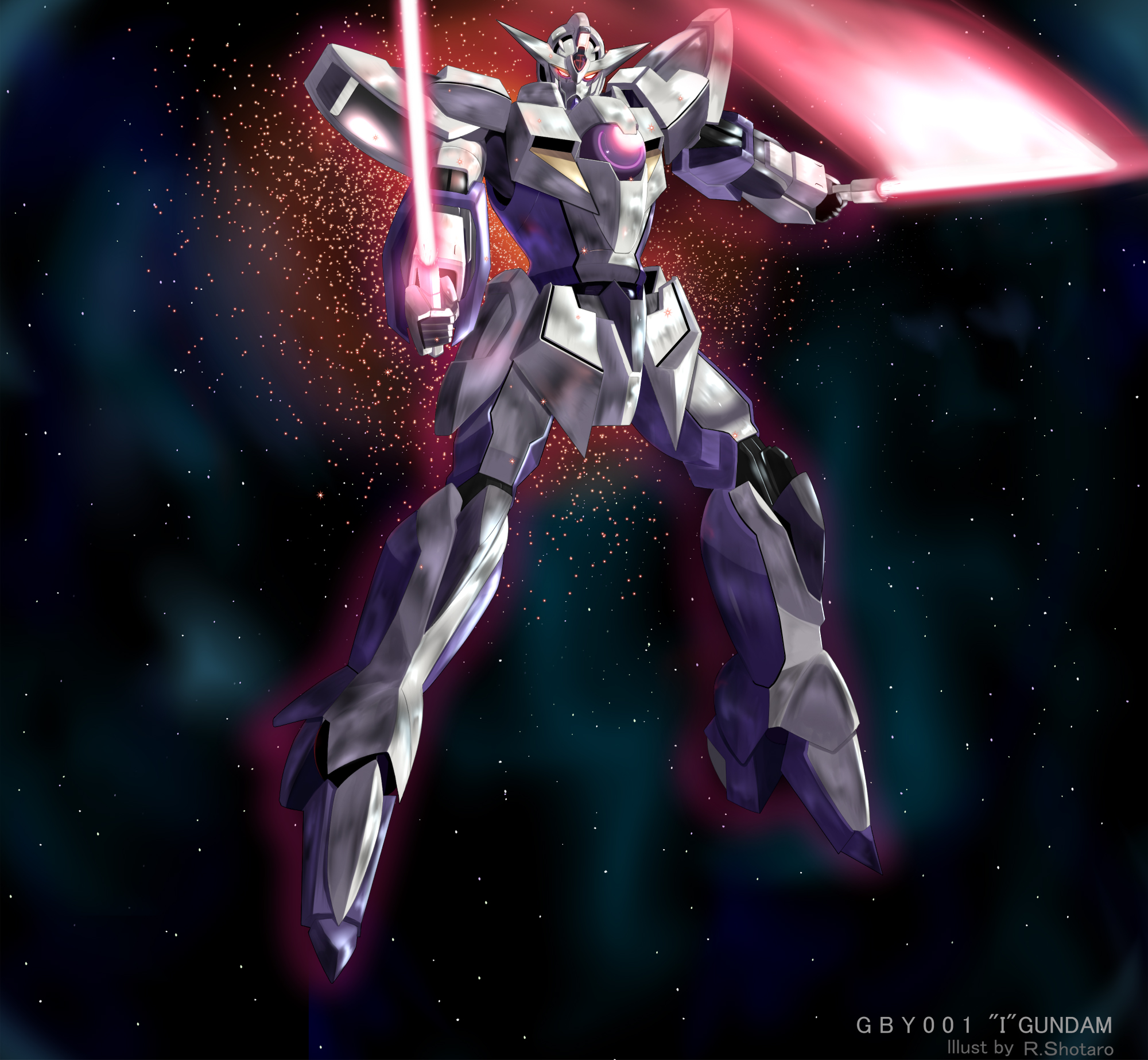 gundam, gundam 00, highres, 00s, 1 gundam, energy sword, mecha, robot, star (symbol)