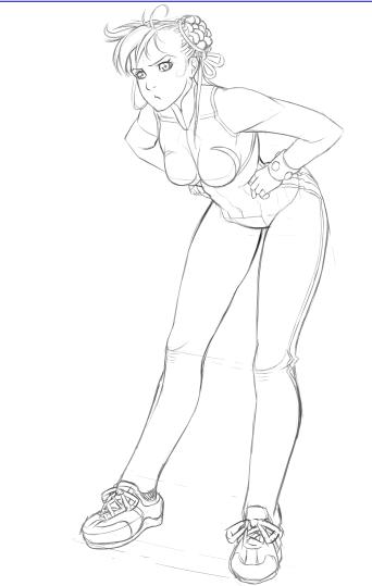 cao-cao, chun-li, capcom, street fighter, double bun, greyscale, hair bun, hands on own hips, monochrome, solo, track suit