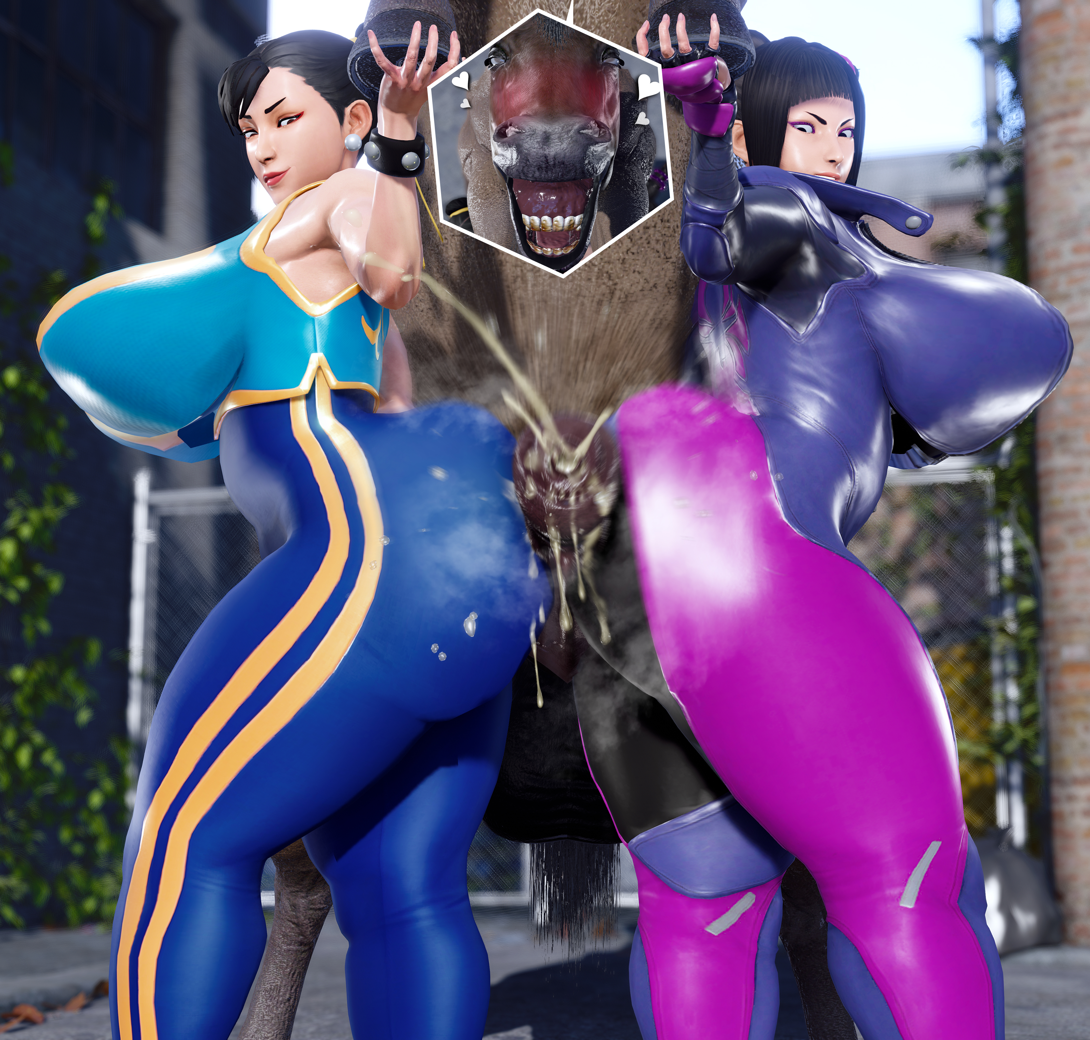 Rule34 – If it exists, there is porn of it / hex3d, chun-li, juri han / 11064497