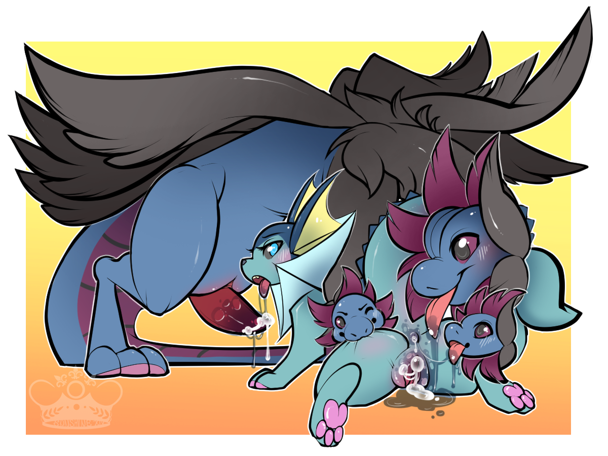 Rule34 – If it exists, there is porn of it / whimsydreams, eeveelution, hydreigon, vaporeon / 574053