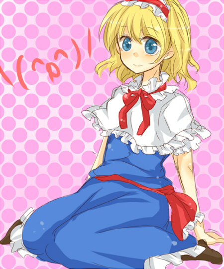 zawameki, alice margatroid, touhou, 1girl, blonde hair, blue eyes, female focus, solo