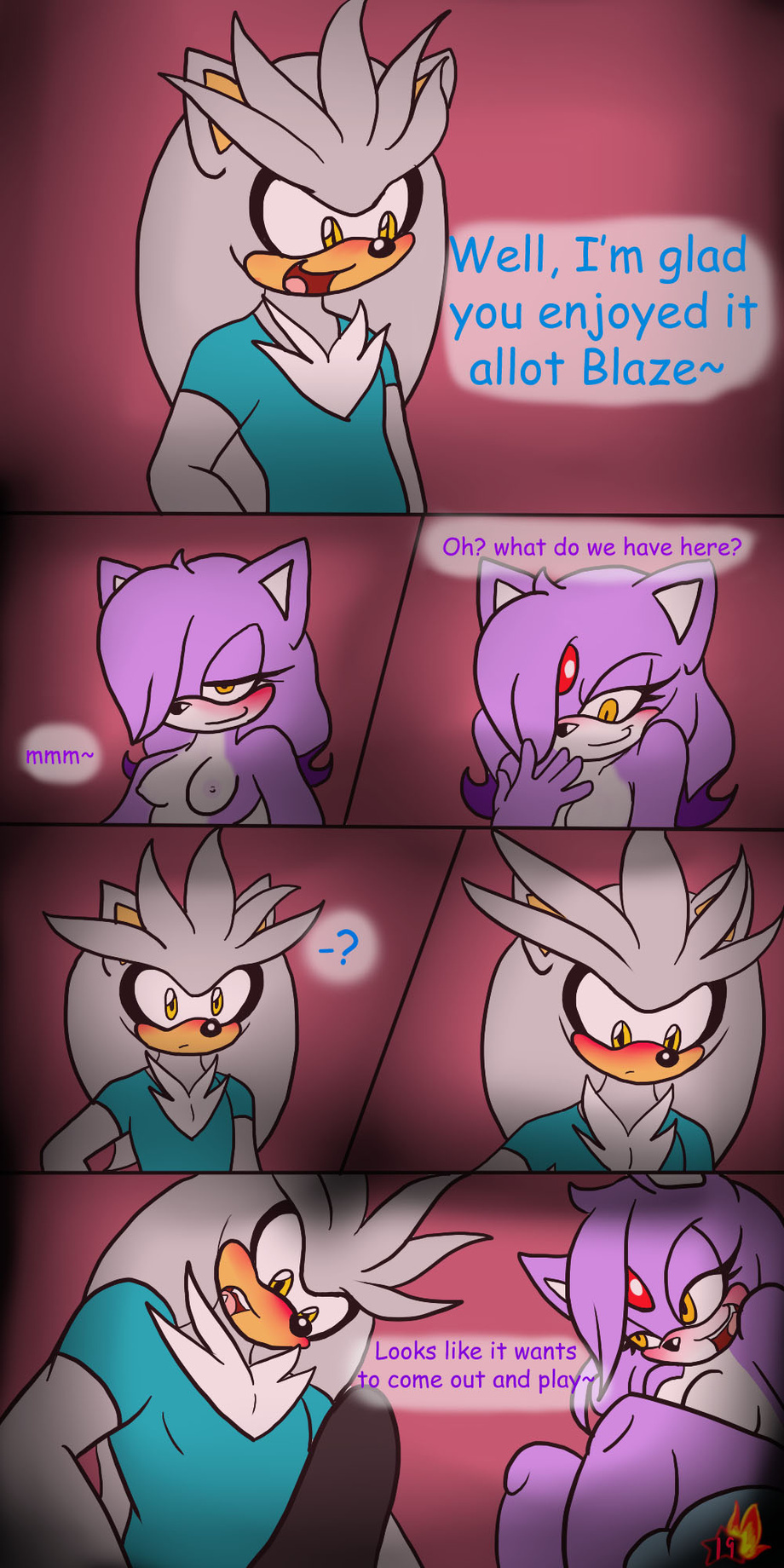 Rule34 – If it exists, there is porn of it / blaze the cat, silver the hedgehog / 574585