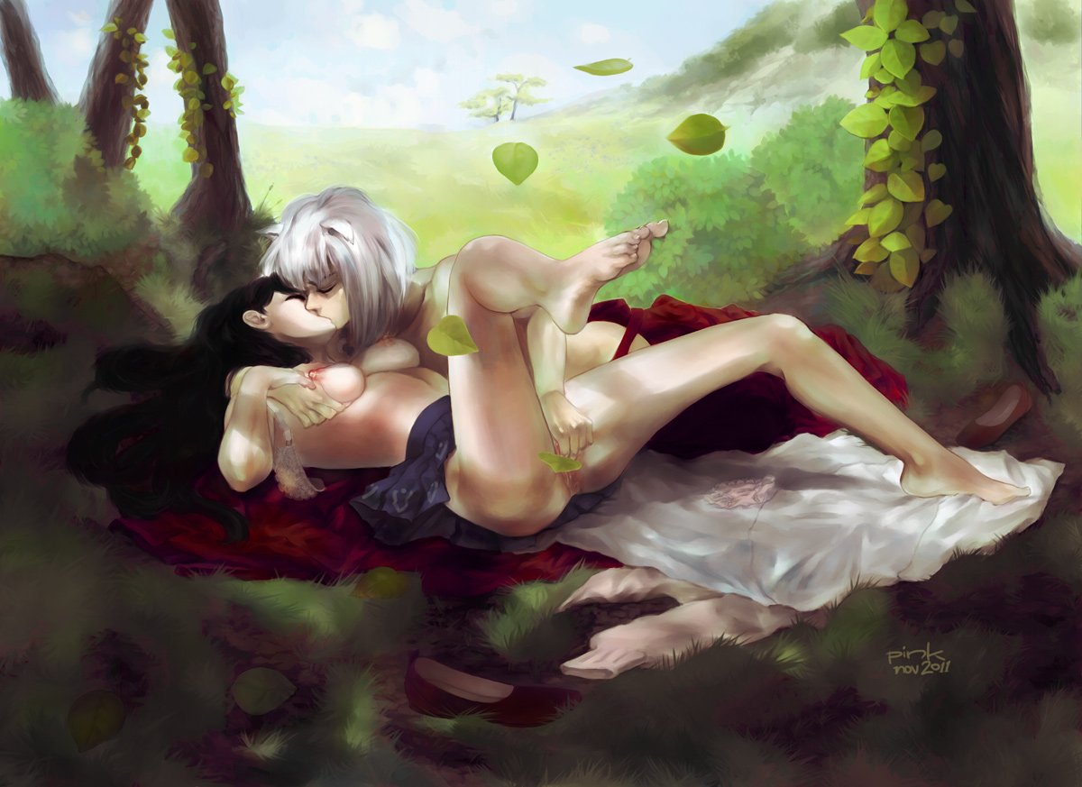 Rule34 – If it exists, there is porn of it / artist request, pinku, higurashi kagome, inuyasha (character), kagome higurashi / 574607